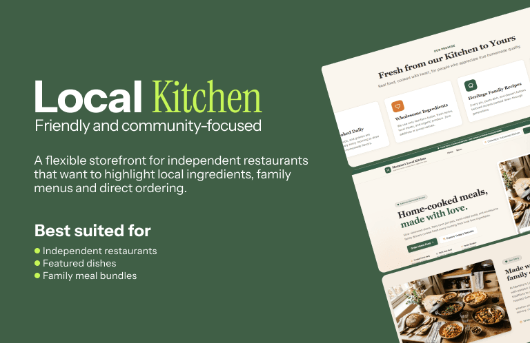 Local Kitchen theme preview