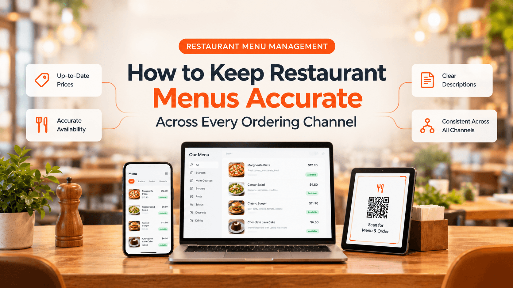 How to Keep Restaurant Menus Accurate Across Every Ordering Channel